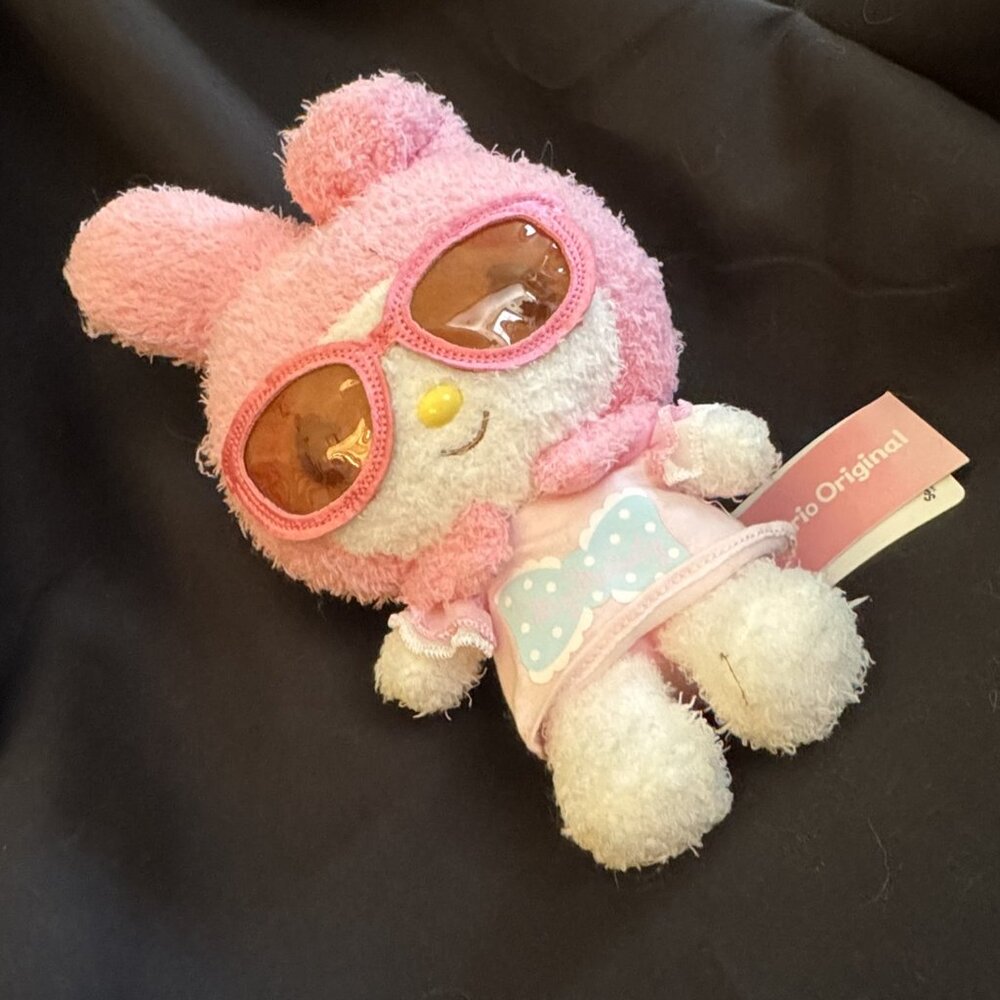 Sanrio My Melody Plush Summer Doll Sunglasses 8.5" New with Tags 2015